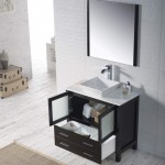 Sydney 36 Inch Vanity with Ceramic Vessel Sink - Espresso