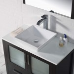 Sydney 36 Inch Vanity with Ceramic Vessel Sink - Espresso