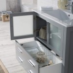 Sydney 36 Inch Vanity with Ceramic Sink - Metal Grey