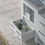 Sydney 36 Inch Vanity Base only with Side Cabinet - White