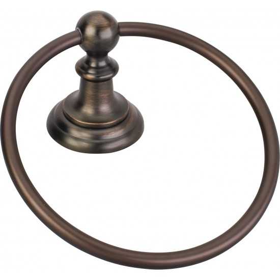 Elements Conventional Towel Ring. Finish: Brushed Oil Rubbed Bronze. Packed in White Box.