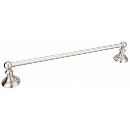 Elements Conventional 18" Towel Bar. Finish: Satin Nickel. Packed in White Box.