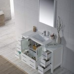 Sydney 54 Inch Vanity with Ceramic Sink - White