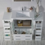 Sydney 54 Inch Vanity with Ceramic Sink - White