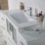 Sydney 54 Inch Vanity with Ceramic Sink & Mirror - White