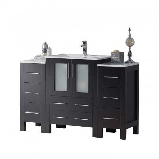 Sydney 54 Inch Vanity Base Only - Espresso