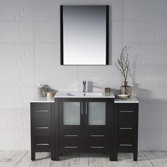 Sydney 54 Inch Vanity Base Only - Espresso