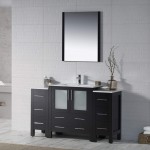 Sydney 54 Inch Vanity with Ceramic Sink & Mirror - Espresso
