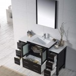 Sydney 54 Inch Vanity with Ceramic Sink & Mirror - Espresso