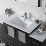 Sydney 54 Inch Vanity with Ceramic Sink & Mirror - Espresso