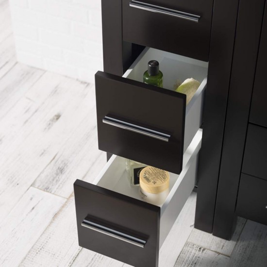 Sydney 54 Inch Vanity with Ceramic Sink & Mirror - Espresso