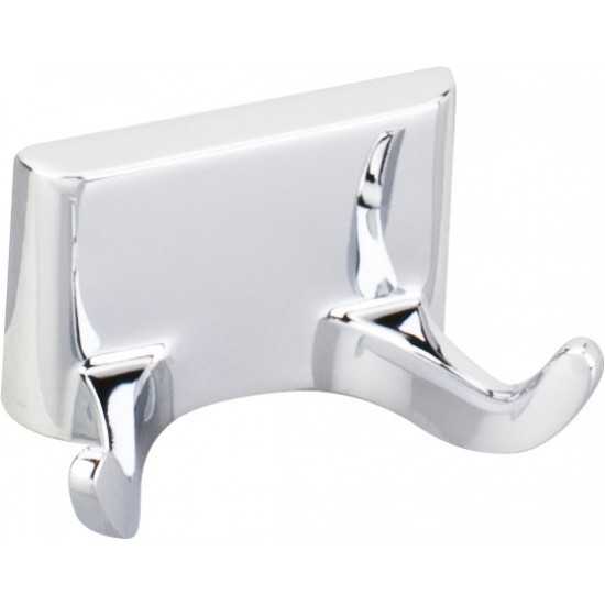Elements Traditional Robe Hook. Finish: Polished Chrome. Packed in White Box.