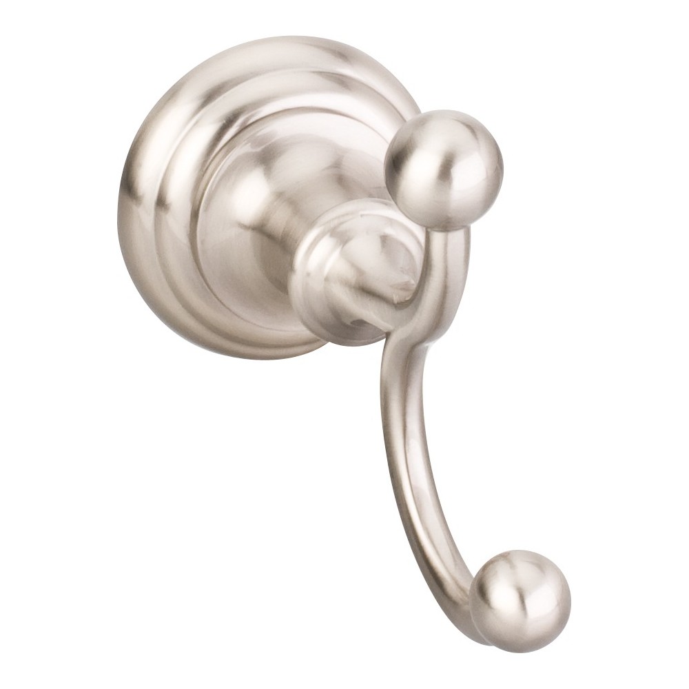 Elements Conventional Robe Hook. Finish: Satin Nickel. Packed in White Box.