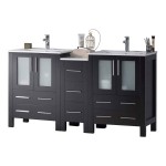Sydney 60 Inch Vanity Base Only - Espresso