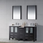 Sydney 60 Inch Vanity Base Only - Espresso