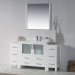 Sydney 60 Inch Vanity Base Only - White