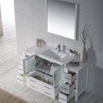 Sydney 60 Inch Vanity with Ceramic Sink & Mirror - White