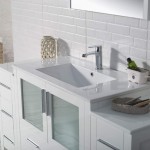 Sydney 60 Inch Vanity with Ceramic Sink & Mirror - White