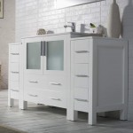 Sydney 60 Inch Vanity with Ceramic Sink & Mirror - White