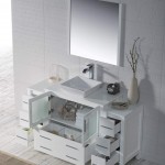 Sydney 60 Inch Vanity with Ceramic Vessel Sink & Mirror - White