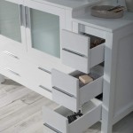 Sydney 60 Inch Vanity with Ceramic Vessel Sink & Mirror - White