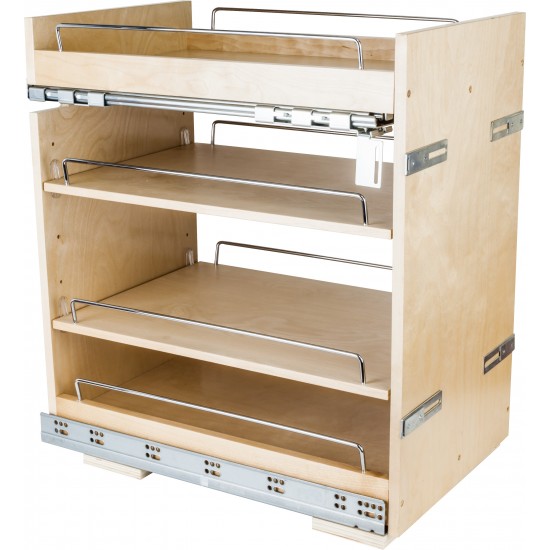 No Wiggle 14" Base Cabinet Pullout with Premium Soft-close Concealed Undermount Slides