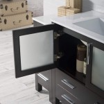 Sydney 60 Inch Vanity with Ceramic Sink & Mirror - Espresso