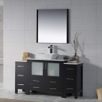 Sydney 60 Inch Vanity with Ceramic Vessel Sink - Espresso