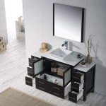 Sydney 60 Inch Vanity with Ceramic Vessel Sink - Espresso