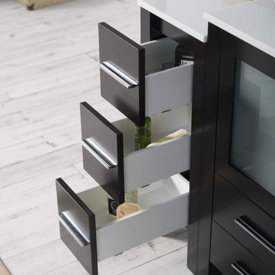 Sydney 60 Inch Vanity with Ceramic Vessel Sink - Espresso