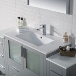 Sydney 60 Inch Vanity with Ceramic Sink & Mirror - Metal Gray