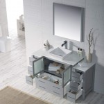 Sydney 60 Inch Vanity with Ceramic Vessel Sink - Metal Gray