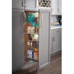 18" Wide x 86" High Chrome Wire Pantry Pullout with Heavy Duty Soft-close