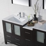 Sydney 72 Inch Vanity with Ceramic Double Sinks - Espresso