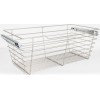 Satin Nickel Closet Pullout Basket 16" D x 23" W x 11" H