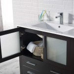 Sydney 84 Inch Vanity with Ceramic Double Sinks - Espresso