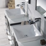 Sydney 84 Inch Vanity with Ceramic Double Vessel Sinks & Mirrors - Espresso