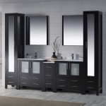 Sydney 102 Inch Vanity with Ceramic Double Sinks - Espresso