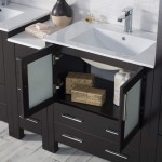 Sydney 102 Inch Vanity with Ceramic Double Sinks - Espresso