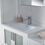 Sydney 102 Inch Vanity with Ceramic Double Sinks & Mirrors - White