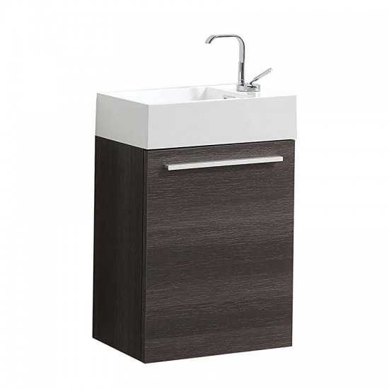 Colmar 18 Inch Vanity Base Only - Dark Oak