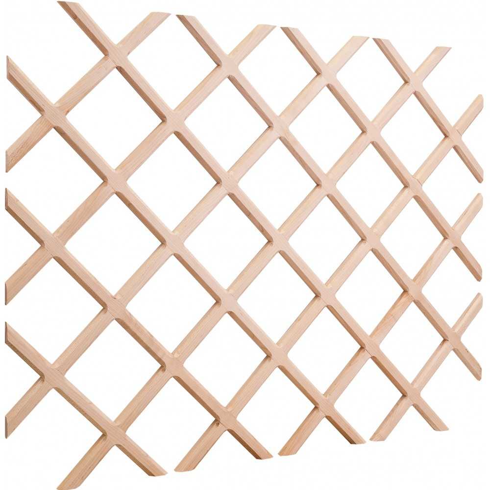 Hard Maple 25" x 45" Beveled Wine Lattice Rack Hard Maple 25" x 45" Beveled Wine Lattice Rack
