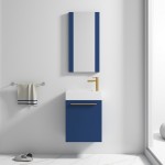 Colmar 18 Inch Vanity Base Only - Navy Blue