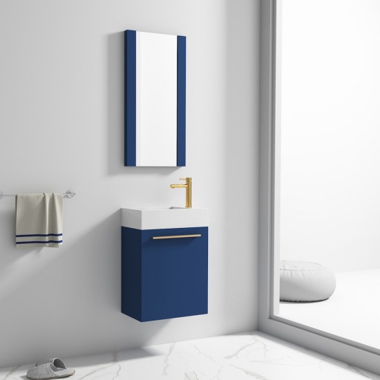 Colmar 18 Inch Vanity Base Only - Navy Blue