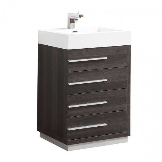 Barcelona 24 Inch Vanity Base Only - Dark Oak