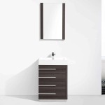 Barcelona 24 Inch Vanity Base Only - Dark Oak