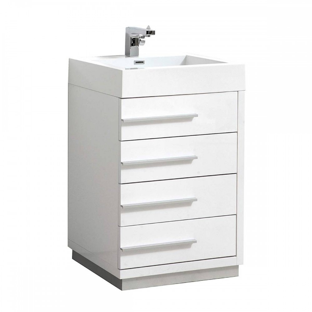 Barcelona 30 Inch Vanity Base Only - White Barcelona 30 Inch Vanity Base Only - White