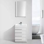 Barcelona 30 Inch Vanity Base Only - White