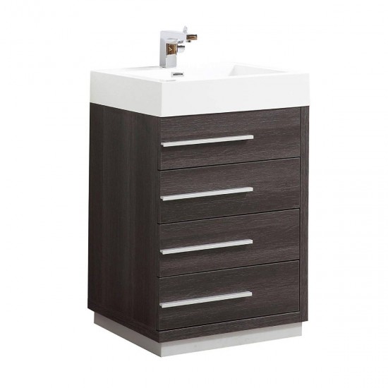 Barcelona 30 Inch Vanity Base Only - Dark Oak