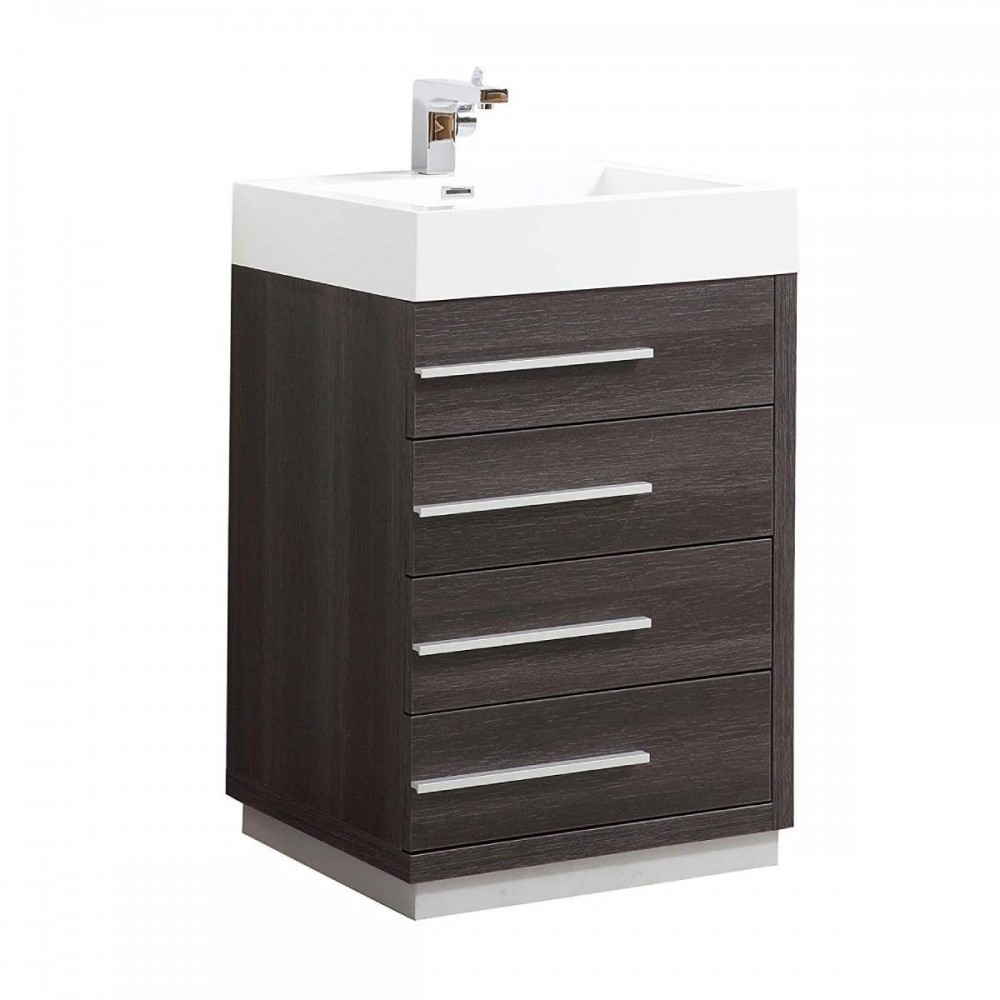 Barcelona 30 Inch Vanity Base Only - Dark Oak